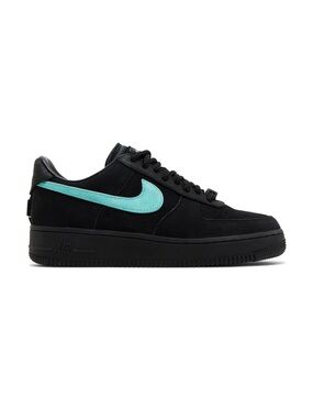 Nike Low-Top Black Sneakers with Teal Swoosh